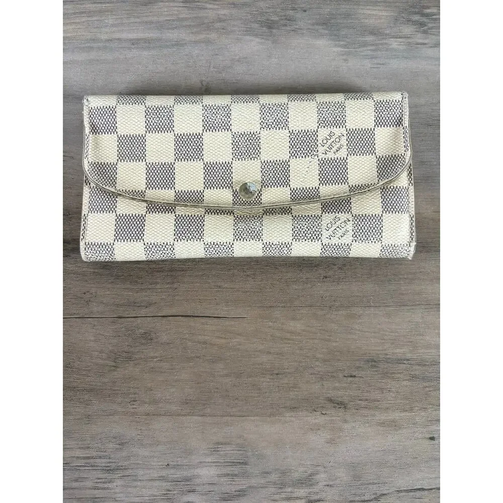 Louis Vuitton Damier‎ Azur Textured Wallet- France- Great Used Condition - Picture 2 of 7